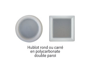 Hublot polycarbonate pour les portes de garage wizeo fermetures