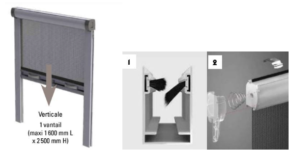 moustiquaires verticales de wizeo fermetures